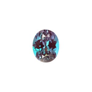 Oval cut lab grown alexandrite