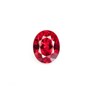 Oval cut lab grown ruby