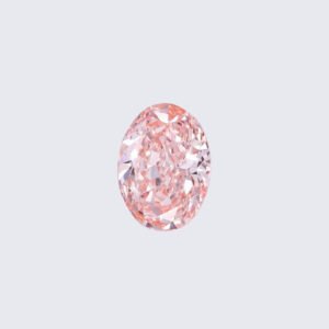 Oval lab grown pink diamond