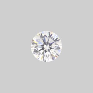 Round white cubic zirconia